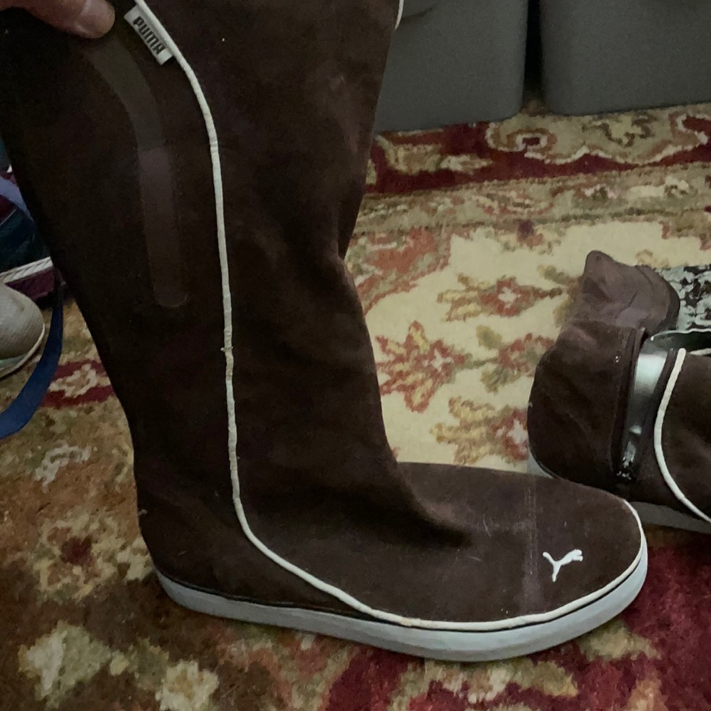 Tall Suede Puma Boots